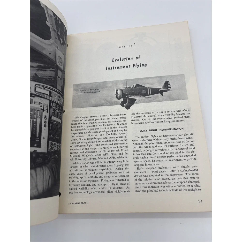 INSTRUMENTAL FLYING AF MANUAL 51-37 DEPT OF THE AIR FORCE 1966 Vietnam Military